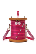 Vendula London Sewing Box Scrapbook Cotton Reel Schoudertas - vooraanzicht