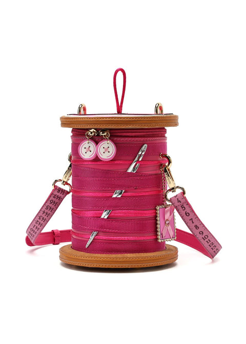 Vendula London Sewing Box Scrapbook Cotton Reel Schoudertas - productfoto 2