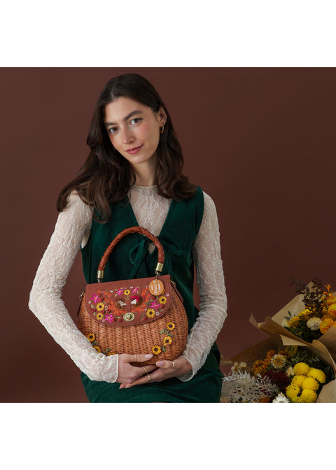 Vendula London Flower Shop Amber Edition Basket Handtas - productfoto 8