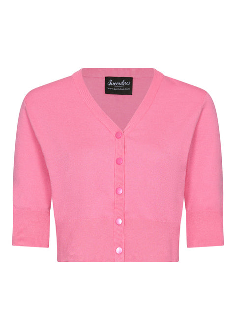 Succubus Clothing Cleo 50er-Cardigan Rosa