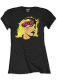 Band Shirts Girlie Blondie Punk Logo T-Shirt Schwarz