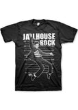 Band Shirts Elvis Presley Jailhouse Rock T-Shirt Schwarz