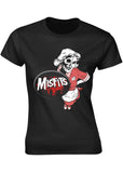 Band Shirts Misfits Waitress Girlie T-Shirt Schwarz