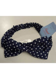 Banned Dionne Polkadot Bow 50's Haarband Navy Weiß