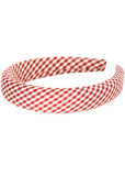 Banned Harriet 50's Gingham Stirnband Rot