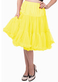 Banned 50's Petticoat Lang Gelb