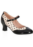 Banned Steppin' Style Polkadot 50's Pumps in Nude