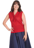 Banned Anchor Ahoy Sailor Knitted 40's Top Rot
