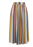 Bright & Beautiful Maria Deckchair Stripe Rainbow Midi 60's Rock Multi