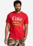 Brixton x Coca Cola Herren Having Fun T-Shirt Rot