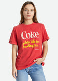 Brixton x Coca Cola Damen Having Fun Vintage Coke T-Shirt Rot