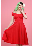 Collectif Dolores Classic 50's Swingkleid Rot