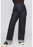 Collectif Katharine 40's Wide Leg Jeans Navy