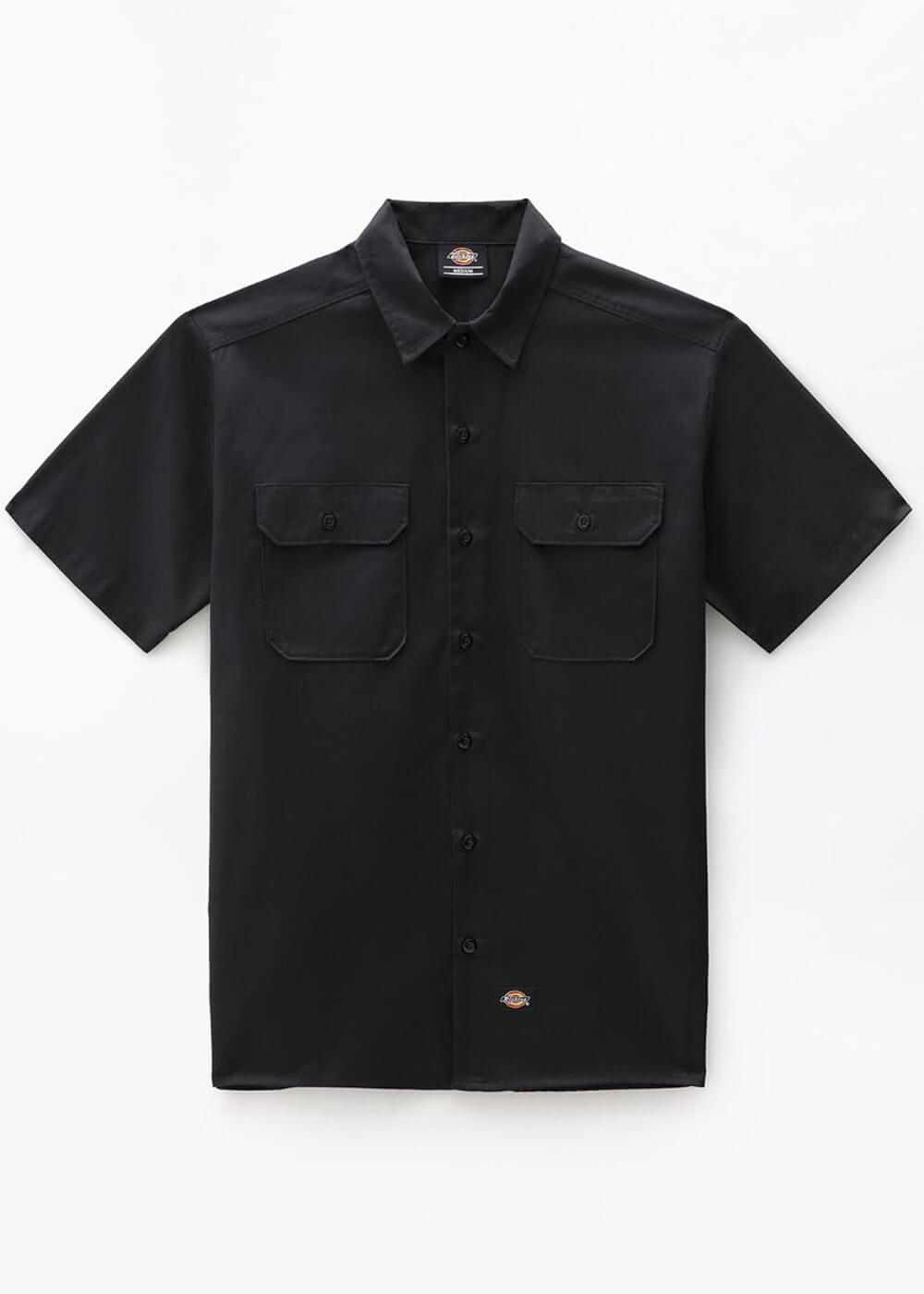 Schwarz Sleeve Herren Work Short – Shirt Dickies