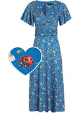 Dolly & Dotty Donna Garden Ladybug 40's Kleid Blau