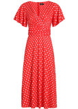 Dolly & Dotty Donna Polkadot 40's Kleid Rot Weiß