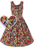 Dolly & Dotty Amanda Pop Art 50's Swingkleid Multi