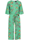 Hell Bunny Adelina 70's Jumpsuit in Mint