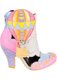 Irregular Choice Up Up and Miaow Away Cat 60's Stiefel Rosa