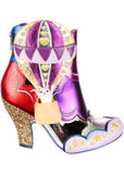 Irregular Choice Up Up and Miaow Away 60's Stiefel Lila