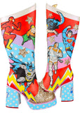 Irregular Choice x Justice League Team Up Stiefel Rot
