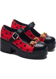 Koi Footwear Tira Lucky Ladybird Ladybug Mary Janes Pumps Rot