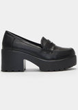 Koi Footwear Vigo Platform 60's Schuhe Schwarz
