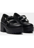 Koi Footwear Mura Platform 60's Pumps Schwarz