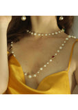 Love Vintage Cordelia Swarovski Crystals Pearl Rope Kette