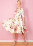 Pretty Dress Company Hepburn Seville 50's Swingkleid Elfenbein