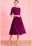 Pretty Dress Company Hepburn 50's Swingkleid Beere