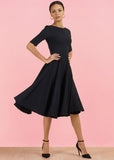 Pretty Dress Company Hepburn 50's Swingkleid Schwarz