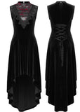 Punk Rave Aurora Velvet Kleid Schwarz