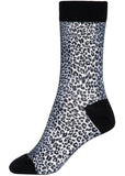 Queen Kerosin Retros Leopard Socken Multi