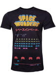 Retro Games Herren Space Invaders Level T-Shirt Schwarz