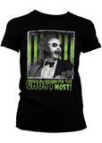 Retro Movies Beetlejuice Ghost With The Most Girly T-Shirt Schwarz