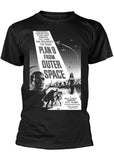 Retro Movies Plan 9 From Outer Space Poster T-Shirt Schwarz
