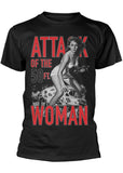 Retro Movies Attack Of The 50ft Woman T-Shirt Schwarz