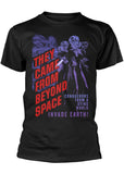Retro Movies They Came From Beyond Space T-Shirt Schwarz