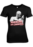 Retro Movies Hannibal The Cannibal Girly T-Shirt Schwarz
