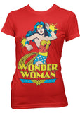 Retro Movies Wonder Woman Girly T-Shirt Rot