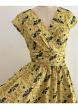 Retrolicious Greta Frogs & Bats 50's Swingkleid Multi