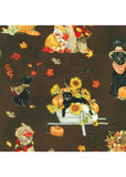Retrolicious Autumn Friends Dogs & Cats Fit & Flare 50's Kleid Multi