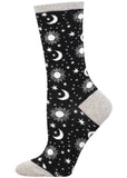 Socksmith Sokken Moon Child Socken Schwarz