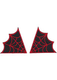 Sourpuss Spiderweb Collar Patch Set Rot