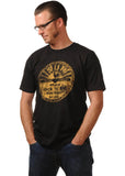 Steady Clothing Herren Sun Records Distressed Logo T-Shirt Schwarz