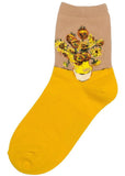 Succubus Art Van Gogh Sunflower Socken Gelb