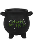 Succubus Herbs For Spells Cauldron Blumentopf Groß Schwarz