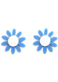 Succubus Jewels Groovy Flowers 60's Ohrstecker Blau