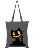 Succubus Gifts Pumpkin Kitten Halloween Totebag Grau